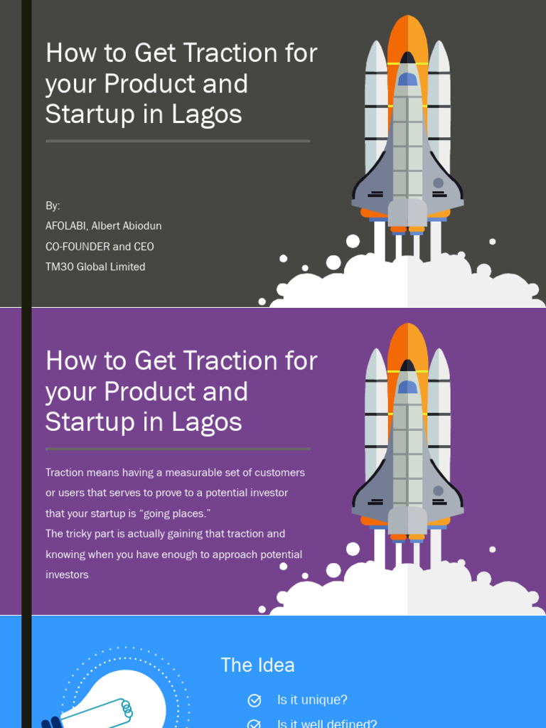 Gaining Traction for Startups in Lagos | PDF | Customer Relationship ...