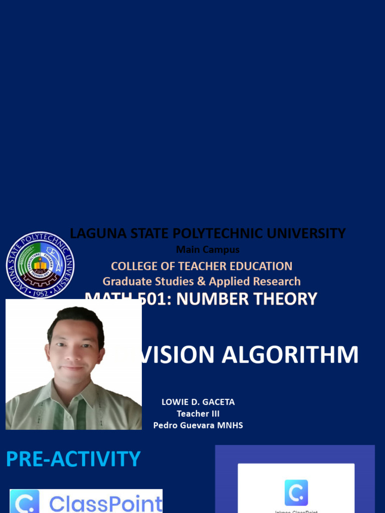 L gaceta division algorithm pdf integer natural number