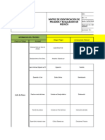 Matriz de Identificacion de Peligro y Evauacion de Riesgos.