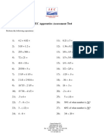 2014 Assessment Test 1