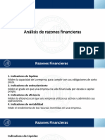 Análisis de Razones Financieras