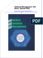 Modern Database Management 12th Edition Ebook PDF