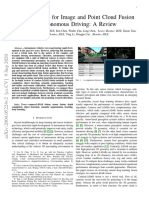 Deep Learning For Image and Point Cloud Fusion in Autonomous Driving: A Review