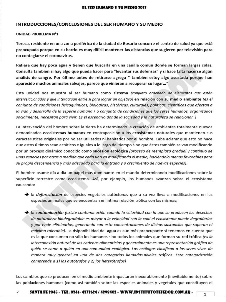 Impacto del Ser Humano en el Medio Ambiente | PDF
