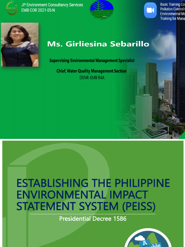 Philippine EIS System Overview | PDF | Environmental Impact Assessment ...