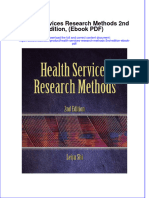 Health Services Research Methods 2nd Edition Ebook PDF