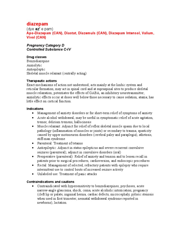Apo-diazepam 5mg Tablet
