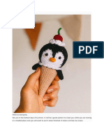 Penguin Ice Cream Amigurumi Crochet Pattern