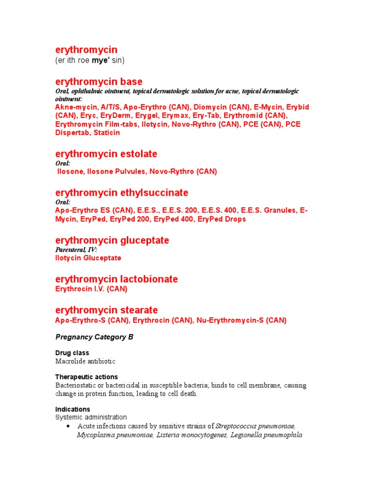 Erythromycin 333 Mg Tab