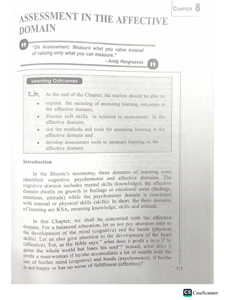 Assessment In The Affective Domain Pdf – JRAU