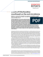Effects of Chlorhexidine Mouthwash On The Oral Microbiome