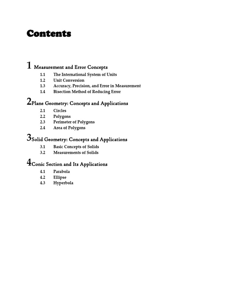 Measurement and Error Concepts PDF International System Of Units
