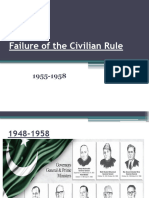 Failure of The Civilian Rule 1955-1958