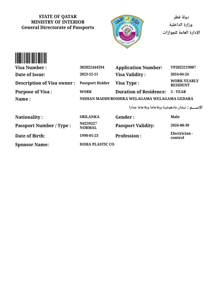 Print Visa | PDF