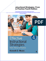 Effective Instructional Strategies From Theory To Practice Fourth Edition