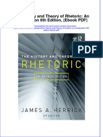 The History and Theory of Rhetoric An Introduction 6th Edition Ebook PDF