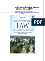 Constitutional Law For Criminal Justice 15th Edition Ebook PDF