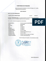 Constancia de Posesión Juzg. de Paz