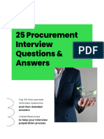 25 Procurement Interview QAs PDF
