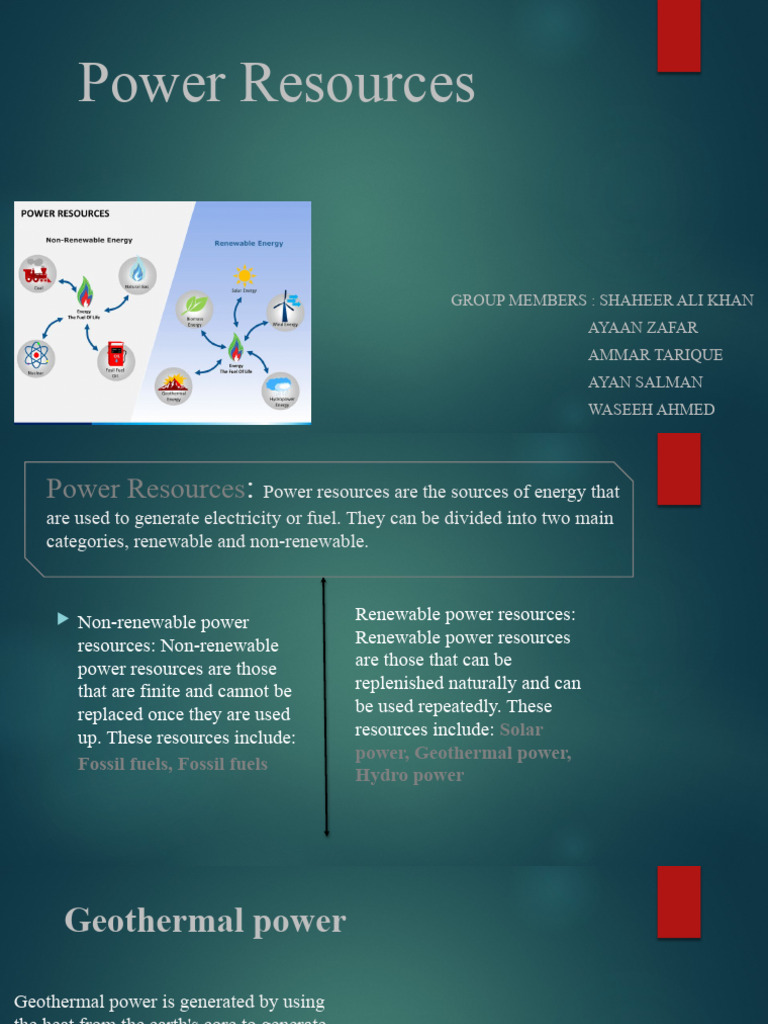 Power Resources | PDF