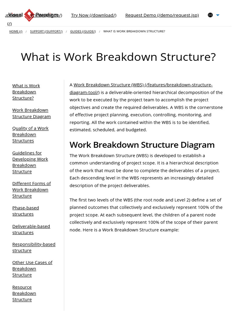 what-is-work-breakdown-structure-pdf