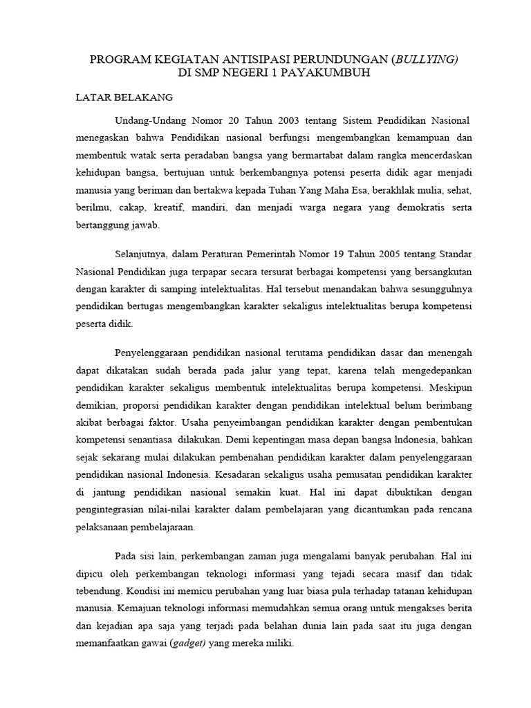 Program Anti Perundungan Pdf