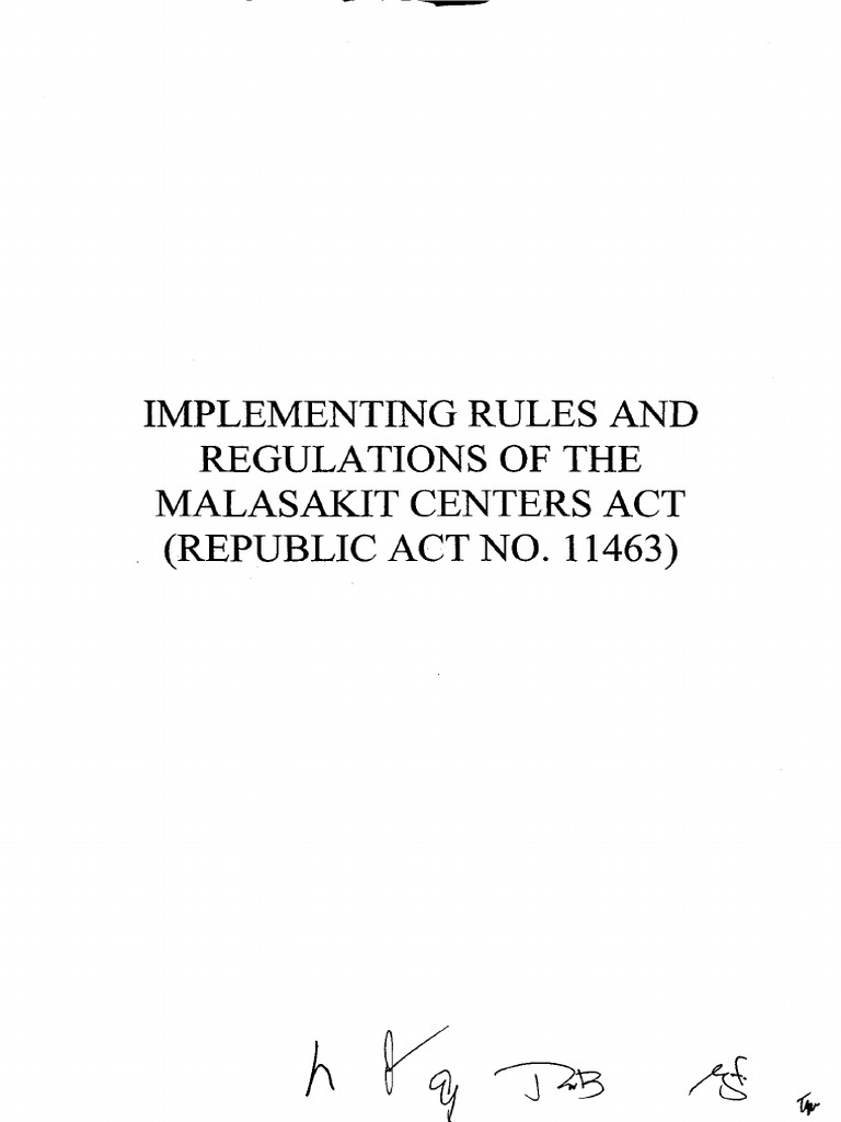 Implementing Rules of Malasakit Act | PDF | Health Care | Hospital