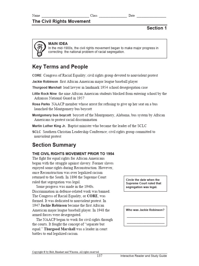 Kami Export - Antavion West - Civil Rights Movement | PDF