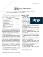 Steel Investment Castings General Requirements, For Pressure-Containing Parts