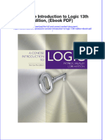 A Concise Introduction To Logic 13th Edition Ebook PDF