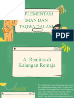 Kelas 10 - Implementasi Iman Dan Taqwa Dalam Kehidupan Modern