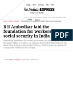 B R Ambedkar Laid The Foundation For Workers' Rights, Social Security in India - The Indian Express