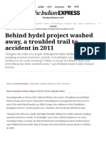 Behind Hydel Project Washed Away, A Troubled Trail To Accident in 2011 - India News, The Indian Express