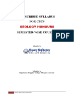 Geology Honours (Revised)