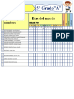 Asistencia Mes de Marzo