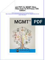 Etextbook PDF For MGMT New Engaging Titles From 4ltr Press 10th Edition