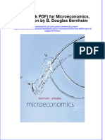 Etextbook PDF For Microeconomics 2nd Edition by B Douglas Bernheim