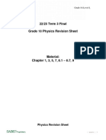 2223 Level L T3 Physics Final Revision Sheet