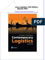 Contemporary Logistics 12th Edition eBook PDF