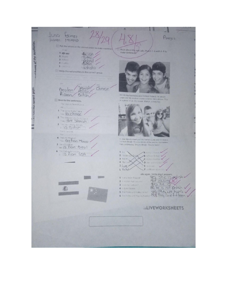 Countries and Nationalities PDF