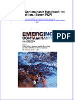 Emerging Contaminants Handbook 1st Edition Ebook PDF
