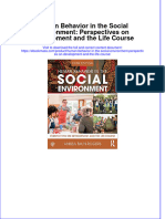 Human Behavior in The Social Environment Perspectives On Development and The Life Course