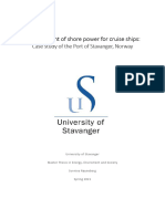 Development of Shore Power For Cruise Ships Case Study of The Port of Stavanger, Norway