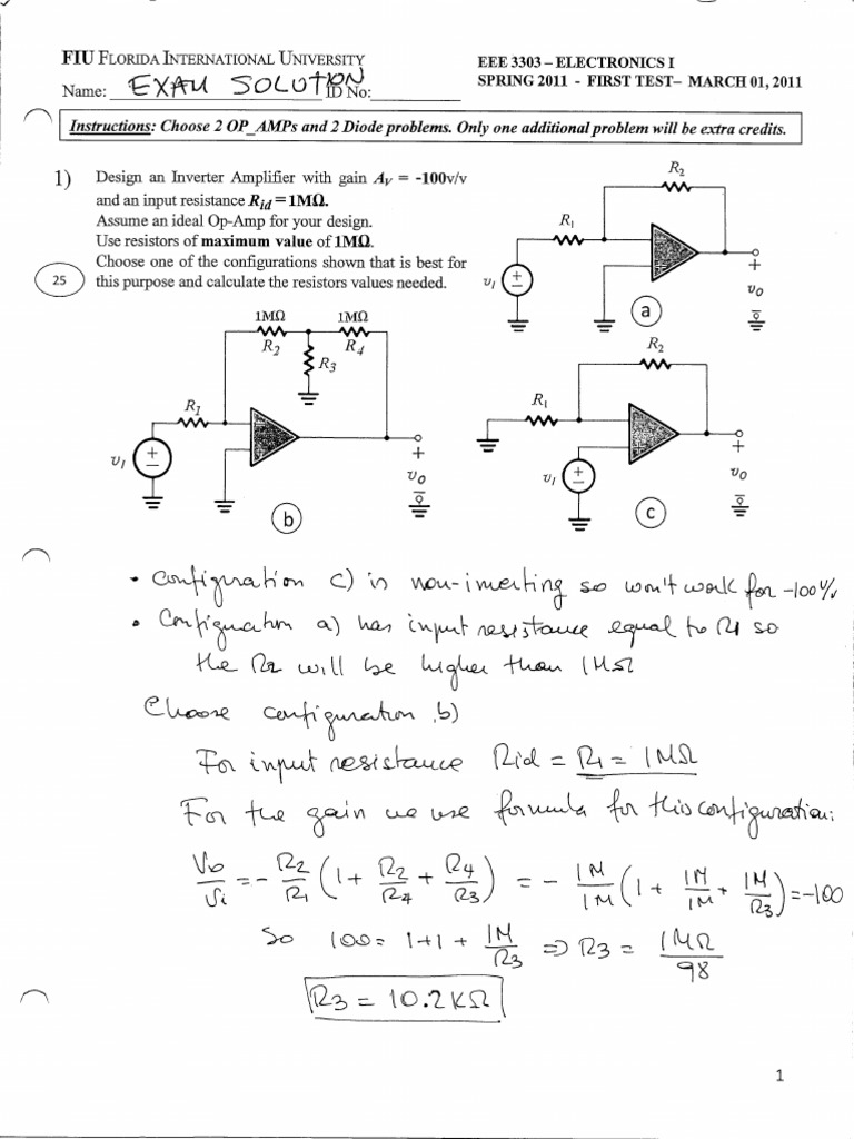 First test solutions pdf