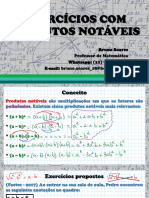 Exercícios Produtos Notáveis - 30-11-23