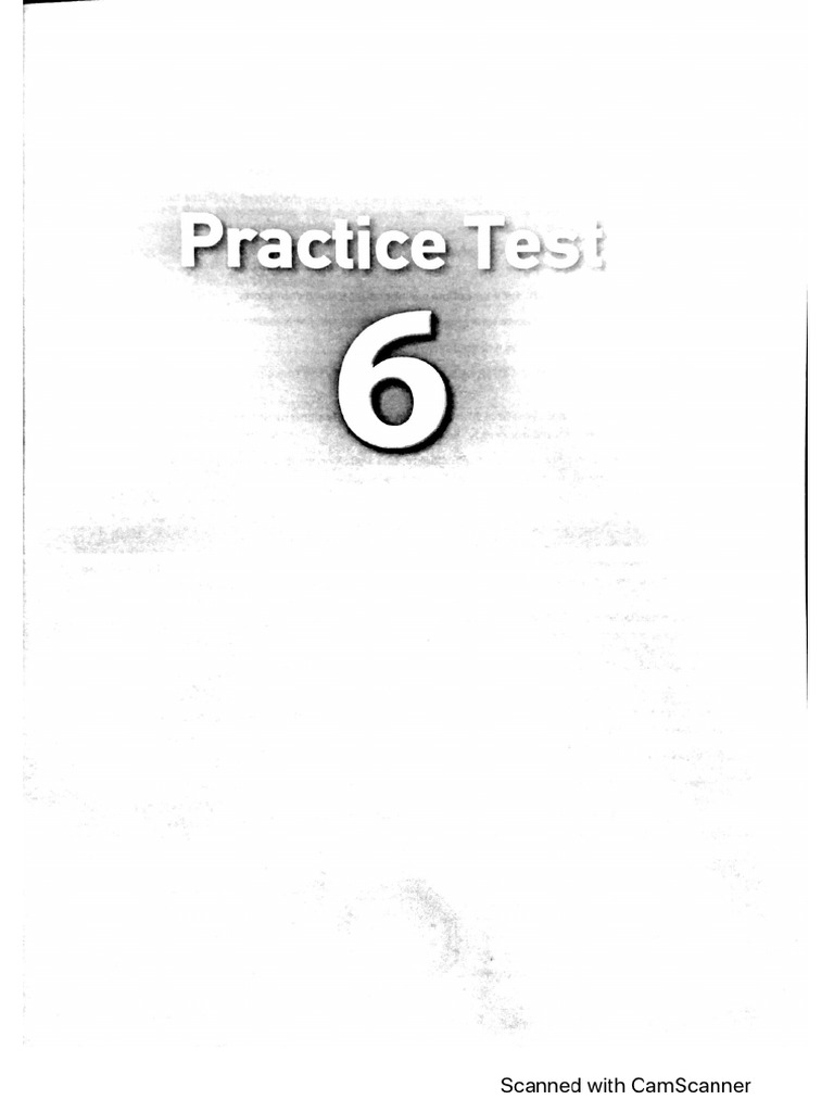 Practice Test 6 | PDF