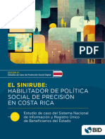 EL SINIRUBE Habilitador de Politica Social de Precision en Costa Rica