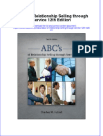 Abcs of Relationship Selling Through Service 12th Edition