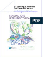 Reading Learning To Read 10th Edition Ebook PDF Version