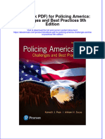 Etextbook PDF For Policing America Challenges and Best Practices 9th Edition